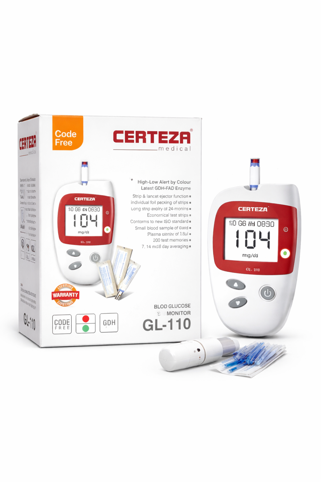 Certeza Blood Glucose Monitor GL-110