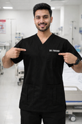 Premium black scrub