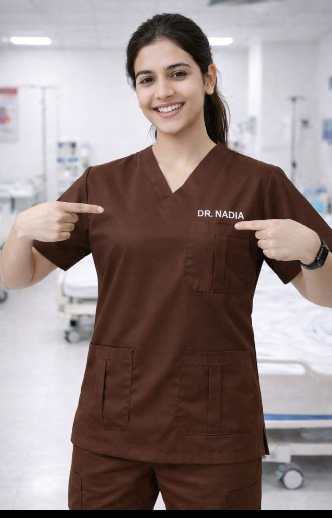 Brown Scrubs
